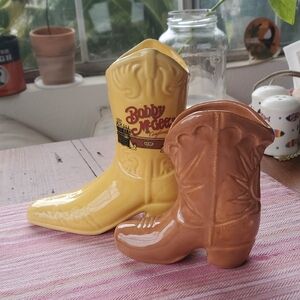 Bobby McGee's Ceramic Cowboy Boot Decor